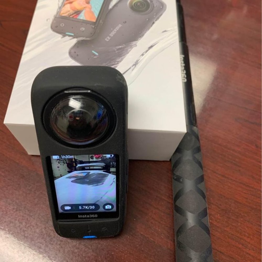 Insta360 X3 - Waterproof 360 Action Camera with 1/2" 48MP Sensors, 5.7K 360 HDR
